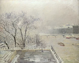 Louvre under sne